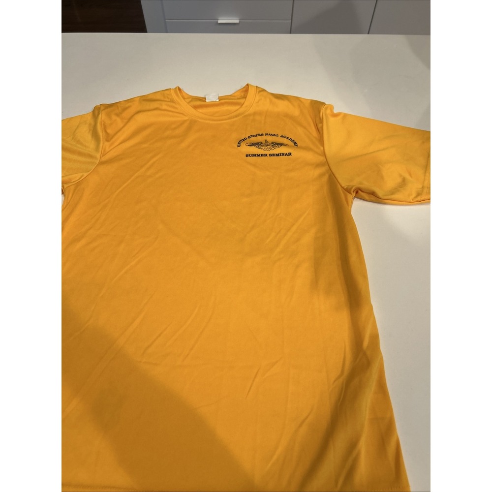 United States Naval Academy SUB C2 Sport Summer Seminar T-shirt Size Med Yellow‎
